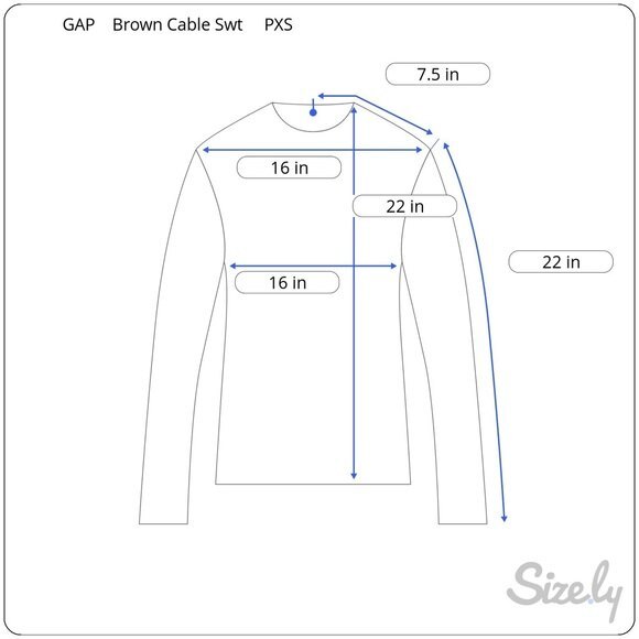 GAP XSP Extra Small Petite Sweater Women's Cable Knit Crewneck Brown Long Sleeve - Picture 3 of 10